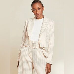 Veronica Beard Armada Pinstriped Jacket